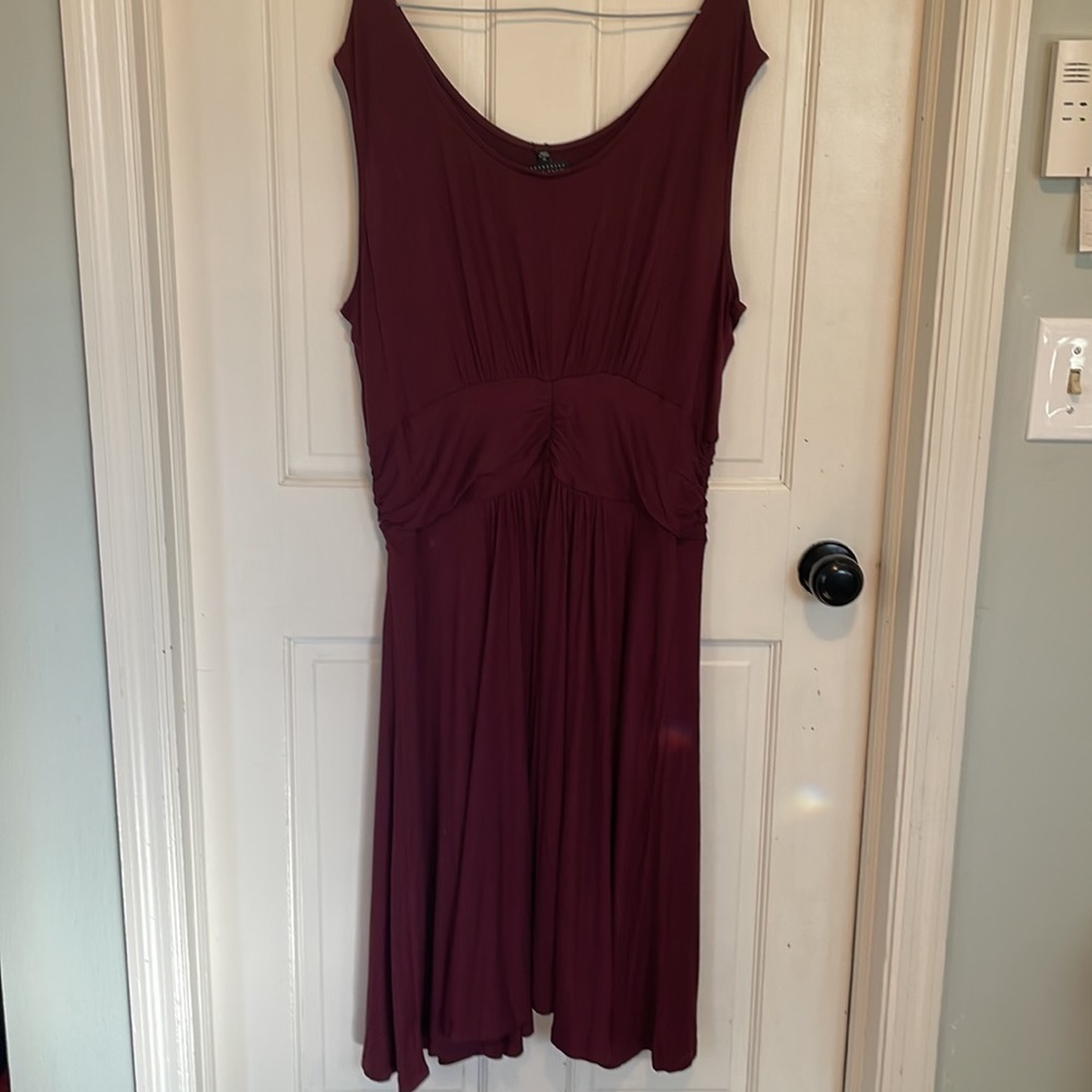 Cameo Appearance by Dia & Co. Kortney Tank Dress Burgundy.Size 1X - Picture 9 of 11